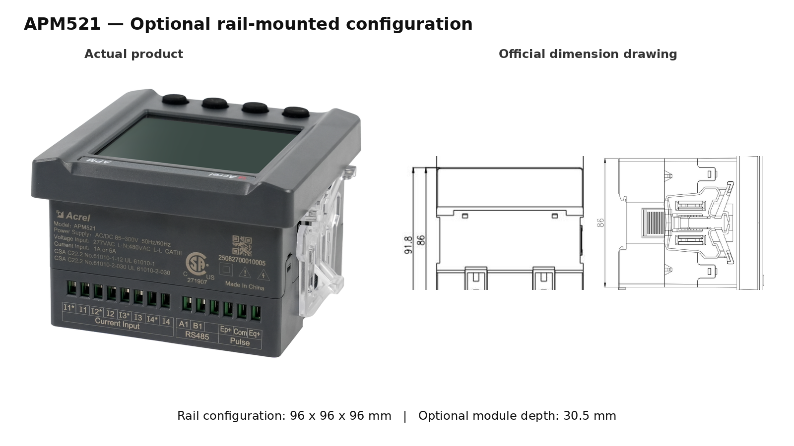 02_APM521_Rail_Mounted_Product_and_Dimension_EN